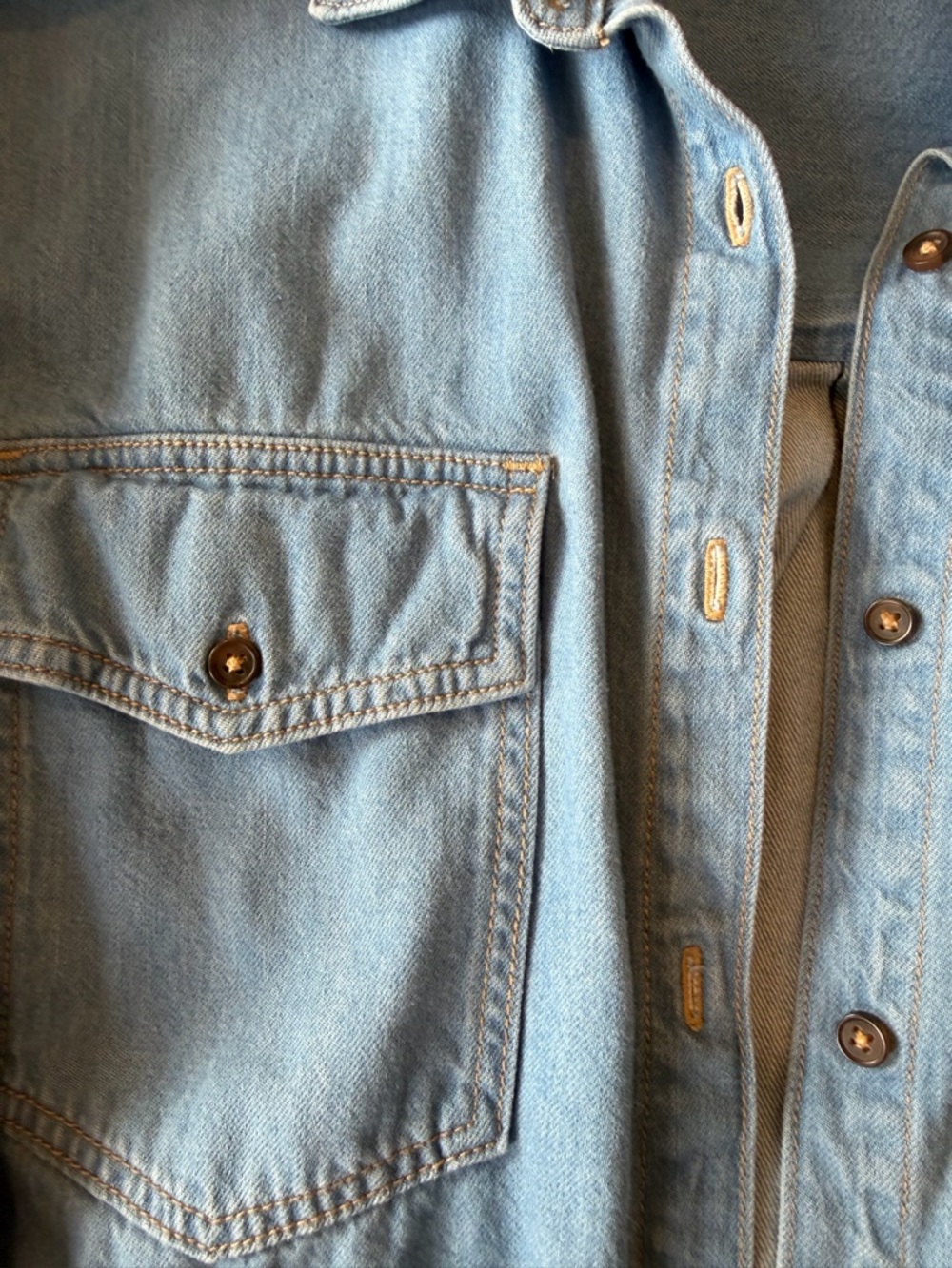 Denim Button Up - Picture 3 of 4